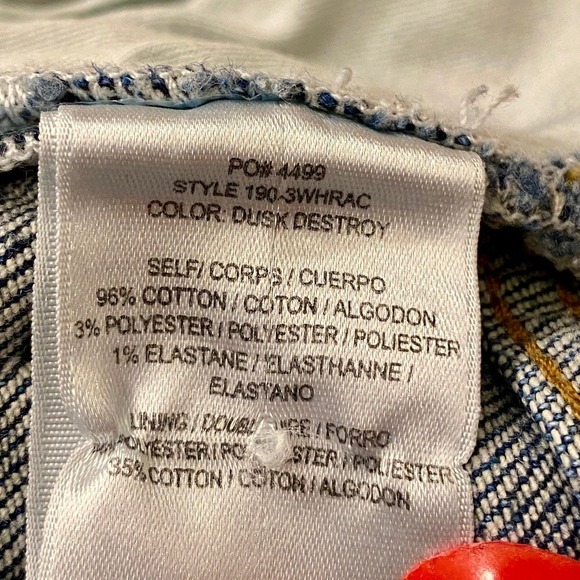 RE/DONE 90s High Rise Ankle Crop Jeans in Dusk Destroy Kristin Cavallari Size 24 - Picture 9 of 12